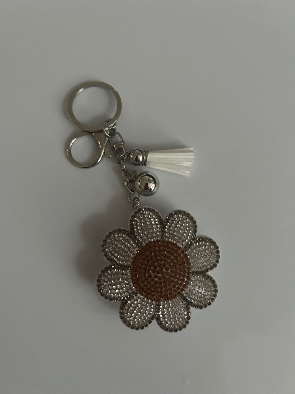 Daisy Keychain Rhinestone Bling